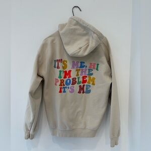 Taylor Swift lyrics Beige hoodie